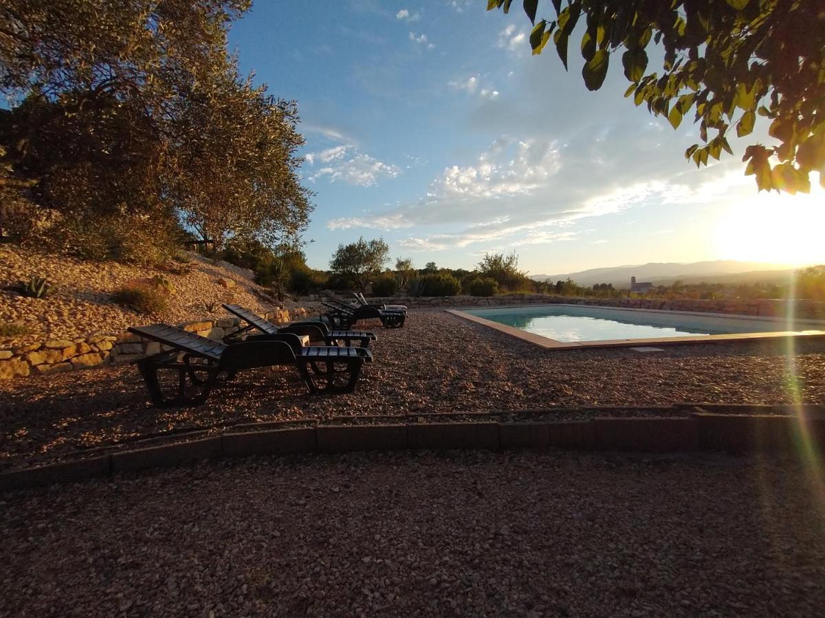 그로스피에르 Les Agaves Piscine Panoramique Vue Exceptionnelle B&B 외부 사진